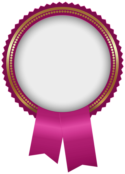 This png image - Seal Badge Pink PNG Transparent Clipart, is available for free download