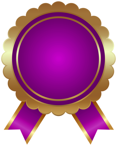This png image - Seal Badge Purple PNG Clipart, is available for free download