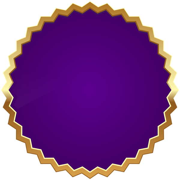 This png image - Seal Badge Purple PNG Clipart, is available for free download