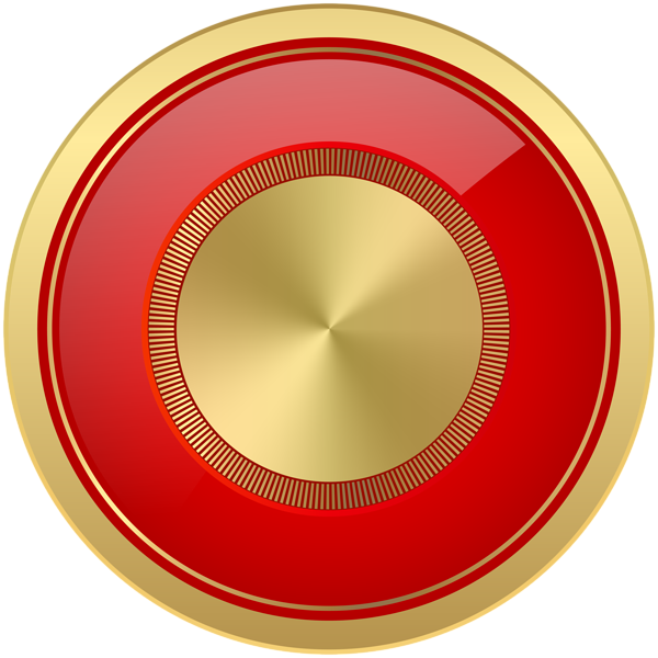 This png image - Seal Badge Red Gold Clipart Image, is available for free download