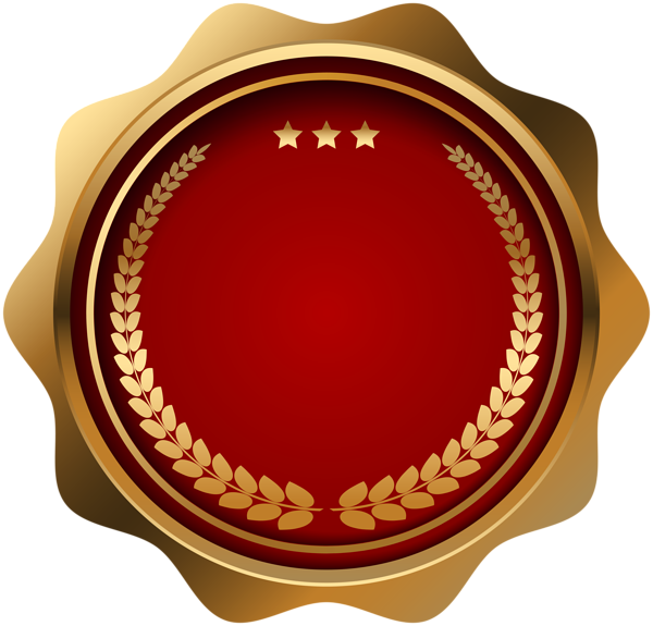 This png image - Seal Badge Red PNG Clip Art Image, is available for free download