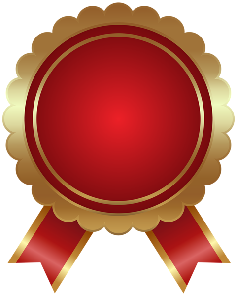 This png image - Seal Badge Red PNG Clipart, is available for free download