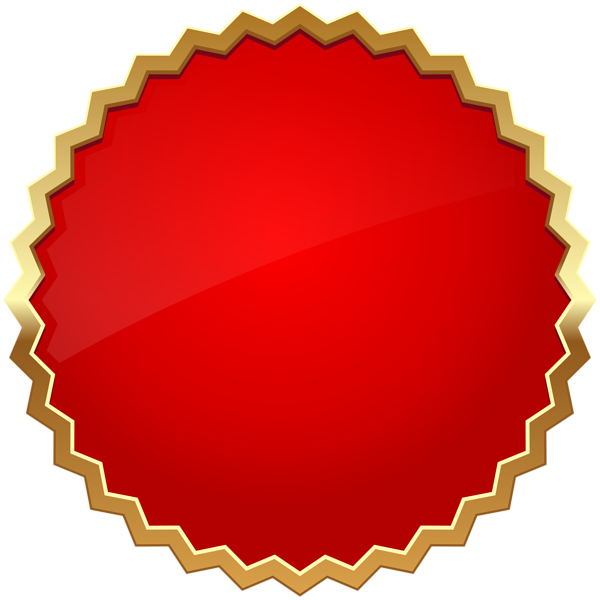 This png image - Seal Badge Red PNG Clipart, is available for free download