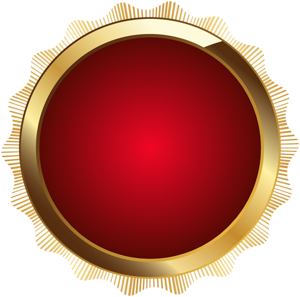 This png image - Seal Badge Red PNG Transparent Clip Art, is available for free download
