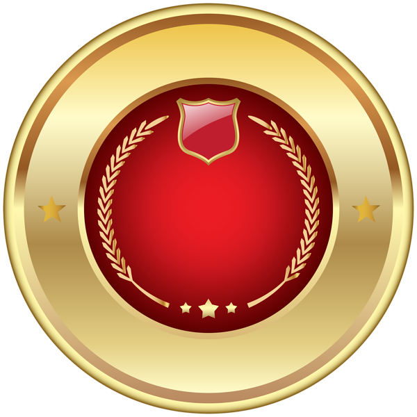 This png image - Seal Badge Red PNG Transparent Clip Art Image, is available for free download