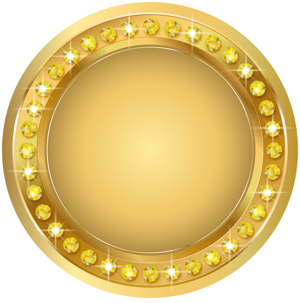 This png image - Seal Gold PNG Transparent Clip Art Image, is available for free download