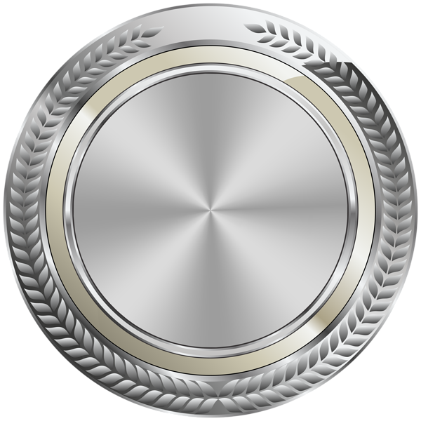 This png image - Silver Seal Badge Template Transparent Image, is available for free download
