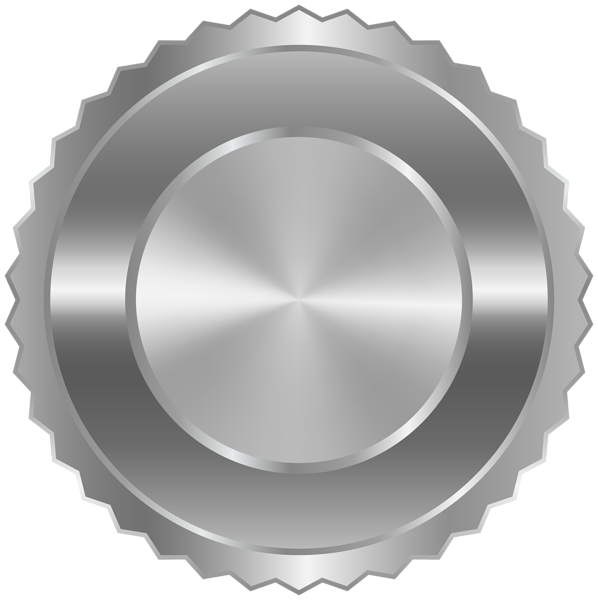 This png image - Silver Seal Badge Transparent Image, is available for free download