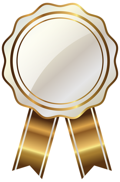White Seal with Gold Ribbon PNG Clipart Image | Gallery ...