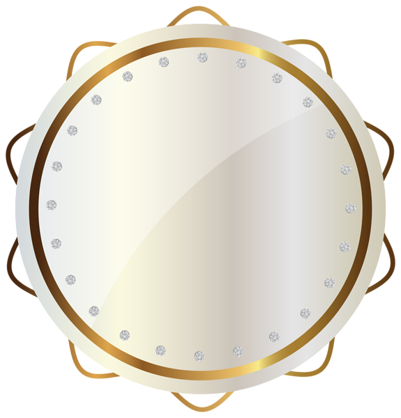This png image - White and Gold Seal PNG Clipart Picture, is available for free download