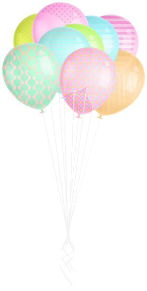 This png image - Balloon Colorful Bunch PNG Clipart, is available for free download