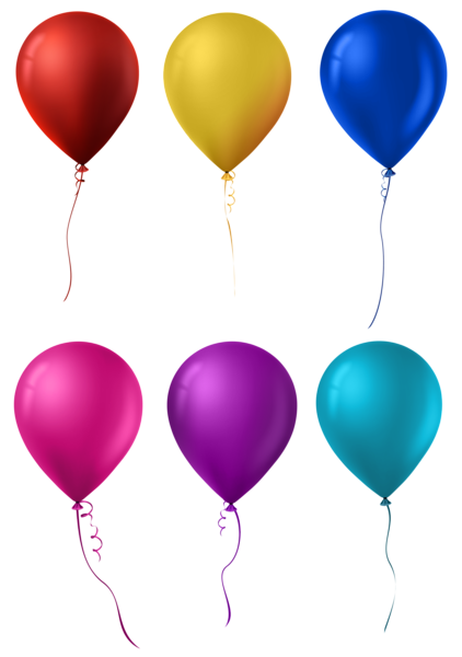 Balloon Set Clip Art PNG Image | Gallery Yopriceville - High-Quality