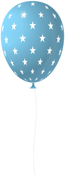 This png image - Balloon with Stars Blue PNG Clipart, is available for free download