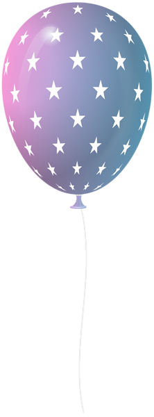This png image - Balloon with Stars PNG Clipart, is available for free download