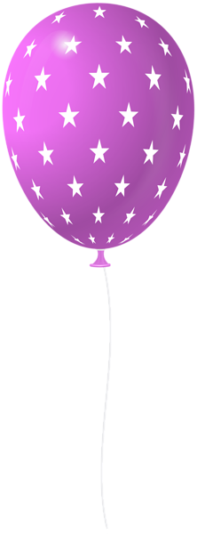 This png image - Balloon with Stars Pink PNG Clipart, is available for free download
