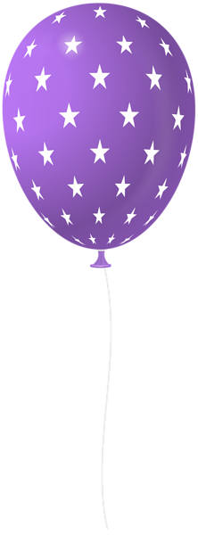 This png image - Balloon with Stars Purple PNG Clipart, is available for free download
