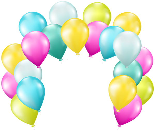 This png image - Balloons Arch PNG Transparent Clip Art Image, is available for free download