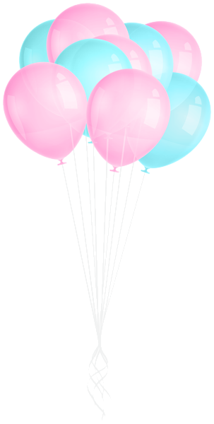 This png image - Balloons Pink-and Blue PNG Clipart, is available for free download