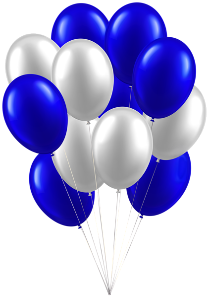 This png image - Balloons White Blue Clip Art Image, is available for free download