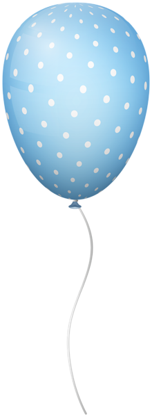 This png image - Blue Dotted Balloon PNG Clipart, is available for free download