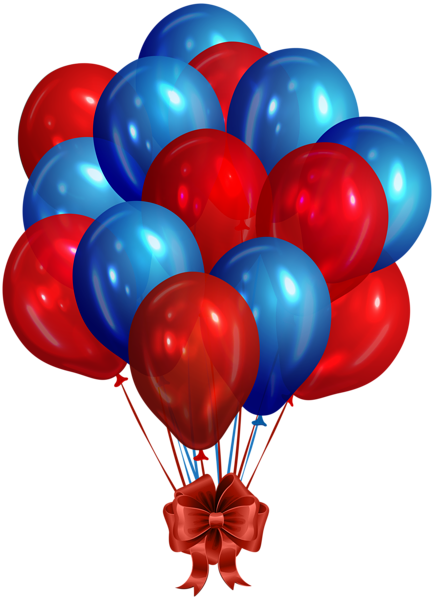 This png image - Blue Red Bunch of Balloons Clip Art PNG Image, is available for free download
