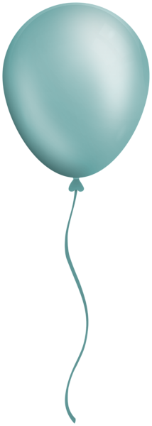 This png image - Blue Single Balloon Clipart, is available for free download
