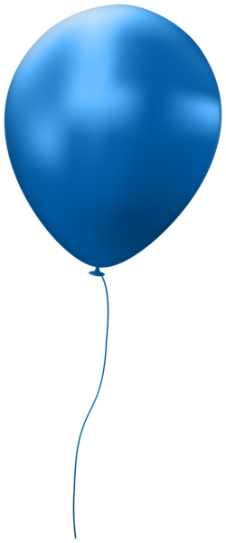 This png image - Blue Single Balloon PNG Clip Art Image, is available for free download