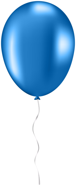 This png image - Blue Single Balloon PNG Clipart, is available for free download