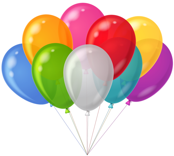 This png image - Bunch Transparent Colorful Balloons Clipart, is available for free download