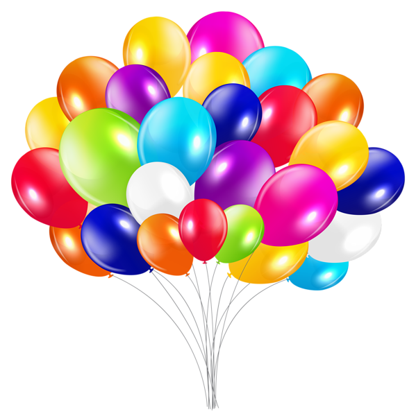 This png image - Bunch of Balloons PNG Clipart Image, is available for free download