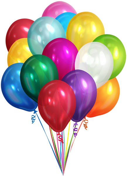 Bunch of Balloons Transparent Clip Art PNG Image | Gallery Yopriceville