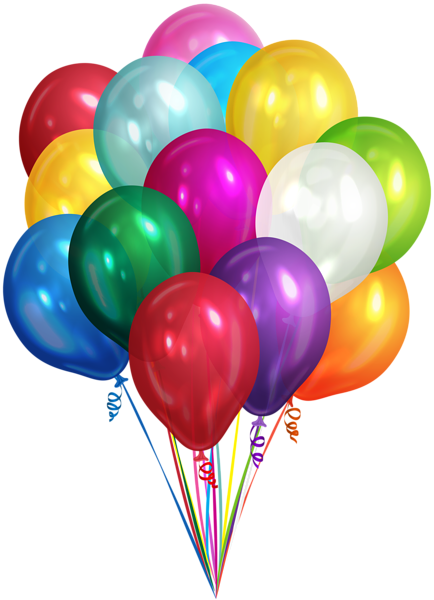 This png image - Bunch of Balloons Transparent Clip Art PNG Image, is available for free download