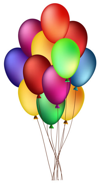 This png image - Bunch of Colorful Balloons PNG Clip Art Image, is available for free download