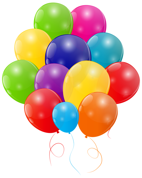 This png image - Bunch of Colorful Balloons Transparent PNG Clip Art Image, is available for free download