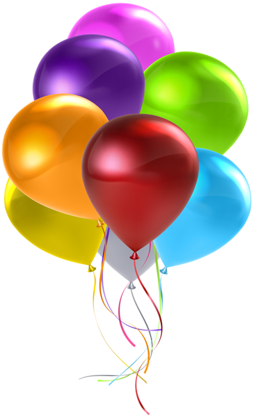 This png image - Colorful Balloon Bunch Transparent Clip Art, is available for free download