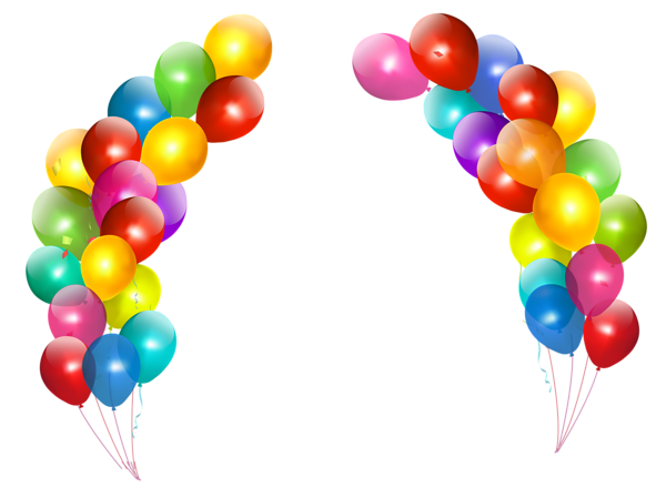 This png image - Colorful Balloons Decor Transparent PNG Clipart, is available for free download
