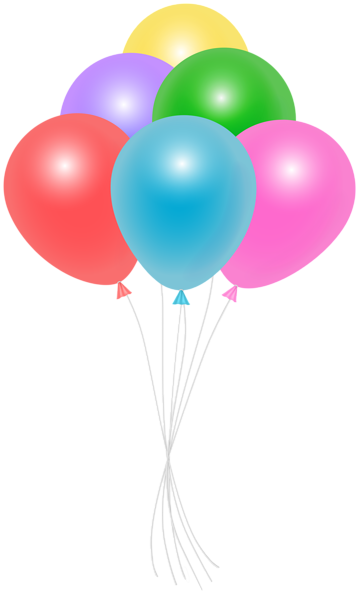 Colorful Balloons Transparent Clipart | Gallery Yopriceville - High ...