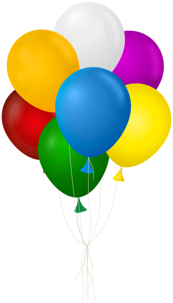 This png image - Colorful Bunch of Balloons PNG Clipart, is available for free download