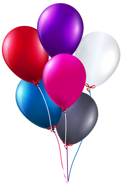 This png image - Colorful Bunch of Balloons PNG Clipart Image, is available for free download