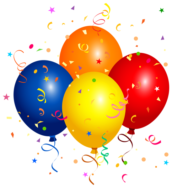 This png image - Confetti and Balloons PNG Clipart Image, is available for free download