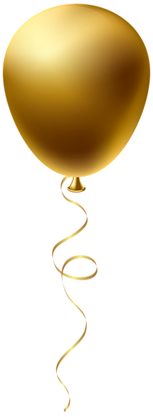 This png image - Gold Balloon PNG Clip Art Image, is available for free download