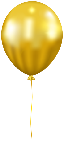 Gold Balloon Transparent Image | Gallery Yopriceville - High-Quality