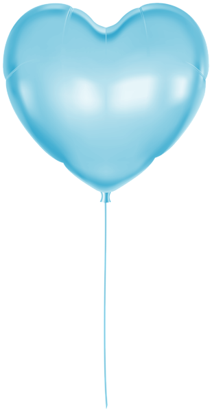 This png image - Heart Balloon Blue PNG Clipart, is available for free download