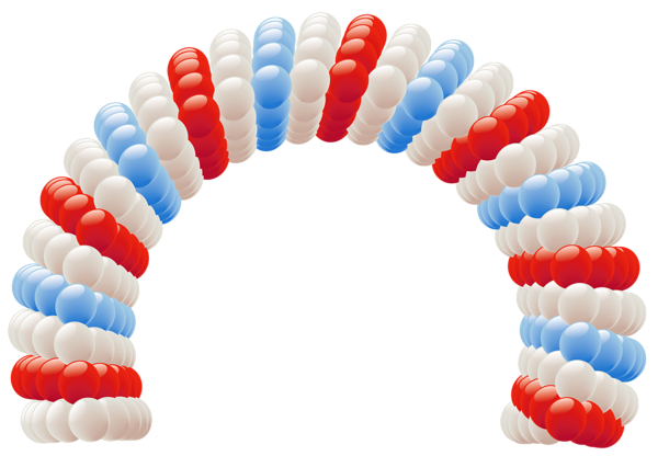 This png image - Independence Day Fourth of July Balloon Arch PNG Clipart Picture, is available for free download