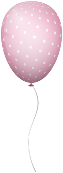 This png image - Pink Dotted Balloon PNG Clipart, is available for free download