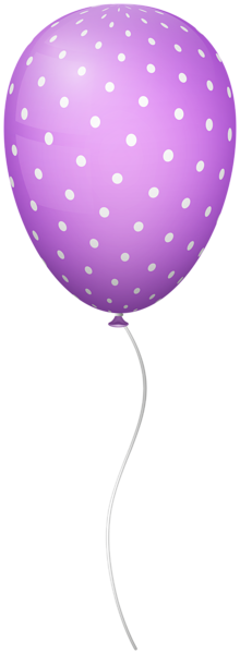 This png image - Purple Dotted Balloon PNG Clipart, is available for free download