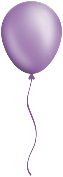 This png image - Purple Single Balloon Clipart, is available for free download