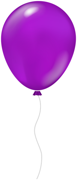 This png image - Single Balloon PNG Purple Clipart, is available for free download