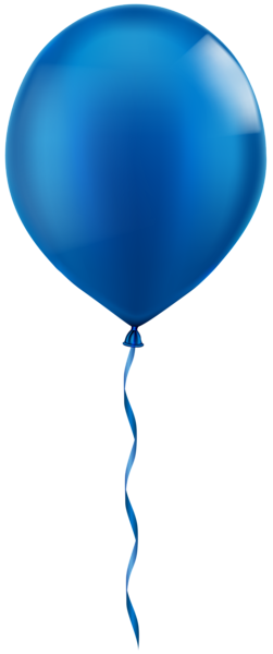 This png image - Single Blue Balloon PNG Clip Art Image, is available for free download