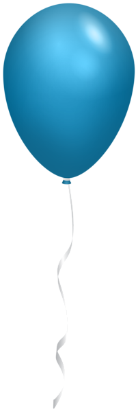 This png image - Single Blue Balloon Transparent PNG Clipart, is available for free download